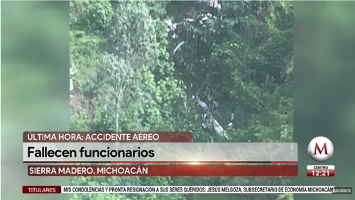 멕시코 미초아칸서 헬기 추락해 주 안보장관 등 4명 사망