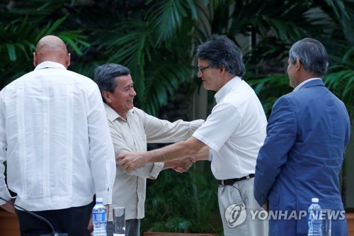콜롬비아 정부·최후 주요반군, 쿠바서 평화협상 재개