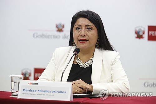 페루 총리, 취임 21일 만에 사임…대선 앞두고 정국 불안 고조