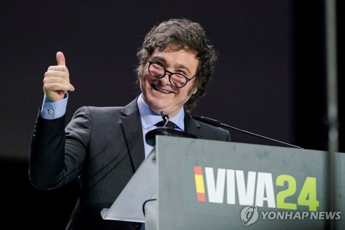 아르헨 밀레이, 스페인서 유럽 극우 지원유세