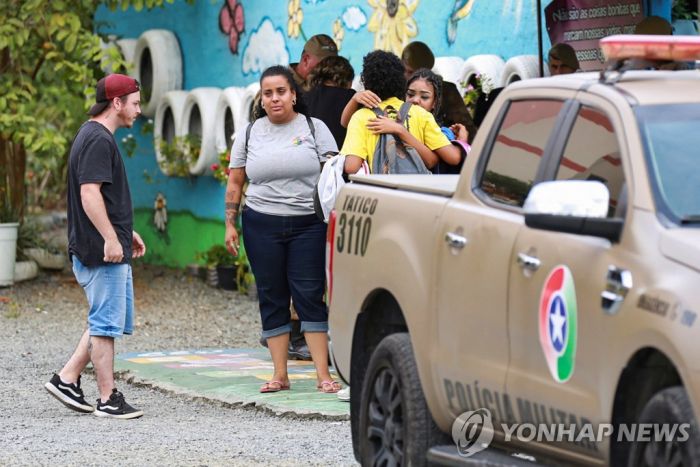 브라질 어린이집서 괴한 흉기에 유아 4명 사망…"머리 공격"(종합)