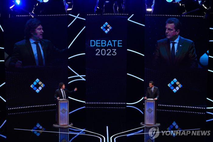 "실현불가 정책"·"실패정권 주범"…아르헨 결선 앞두고 TV격론
