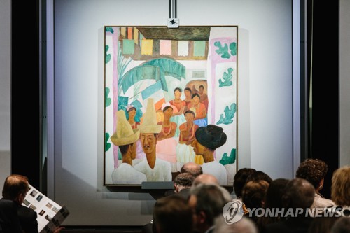 멕시코 화가 리베라 '라이벌' 105억원에 낙찰…중남미 최고가