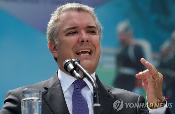 콜롬비아 두케 대통령, 내주 폼페이오 만나 베네수엘라문제 논의