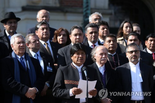 칠레 "볼리비아 대통령, 연임 위해 영토분쟁 이용" 비난