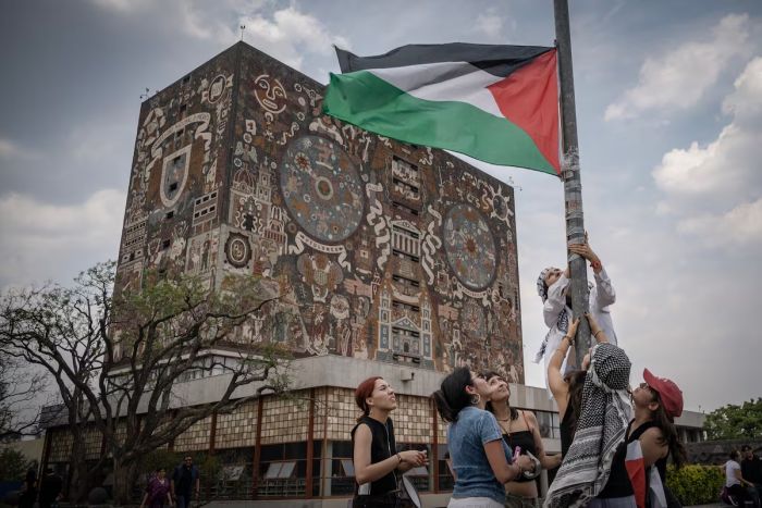 Las protestas universitarias en solidaridad con Ga…
