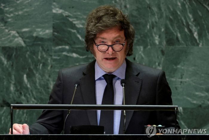 "유엔이 사회주의 어젠다 강요"…밀레이 유엔총회 연설서 주장