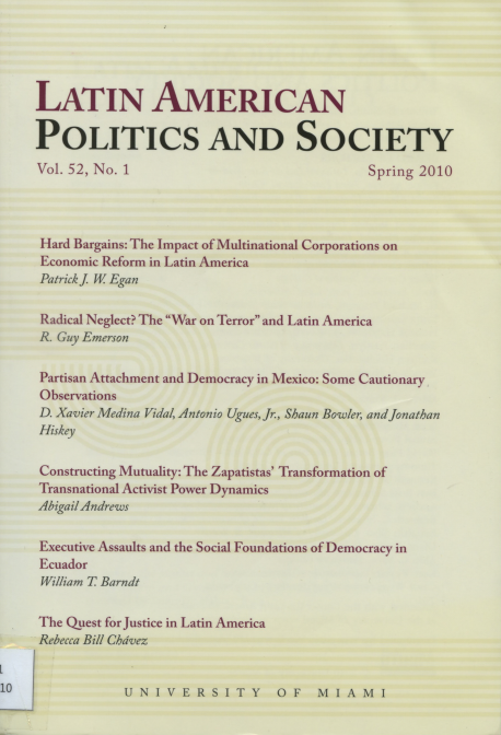 Latin American Politics and Society Vol.52 No.1 Spring 2010