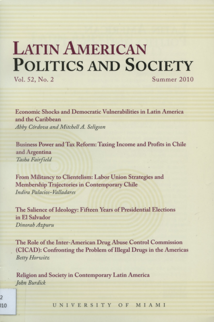 Latin American Politics and Society Vol.52 No.2 Summer 2010