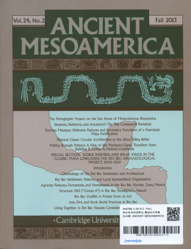 Ancient Mesoamerica Vol. 24 No.2 Fall 2013