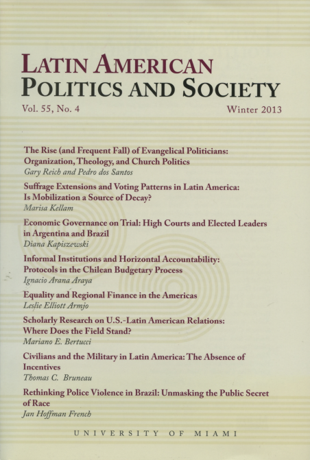 Latin American Politics and Society Vol.55 No.4 Winter 2013