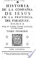 Historia de la Provincia del Paraguay de la Compania de Jesús